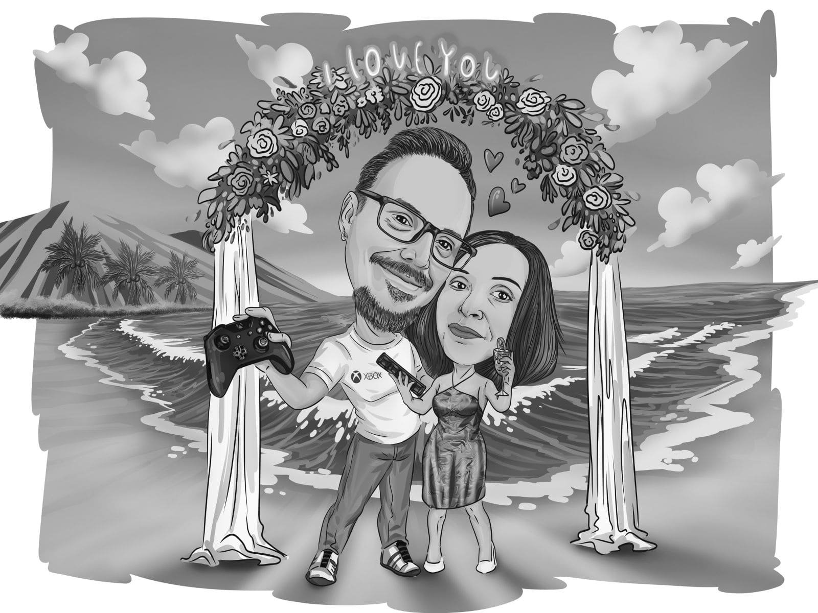caricatura-bianco-e-nero