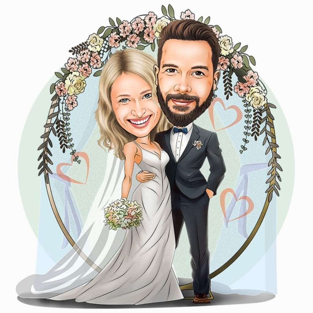 caricatura-di matrimonio
