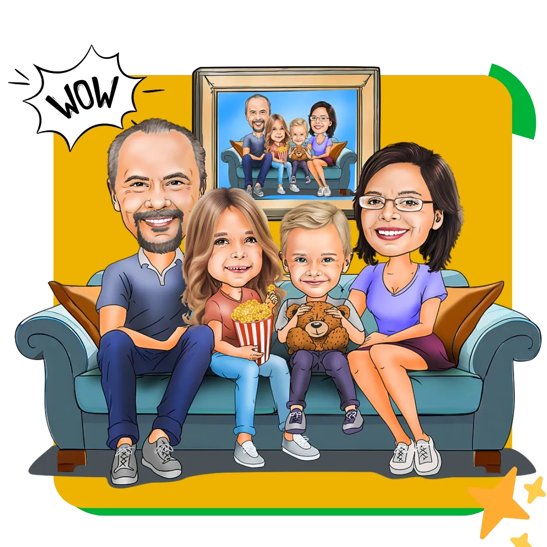 caricatura-di-famiglia